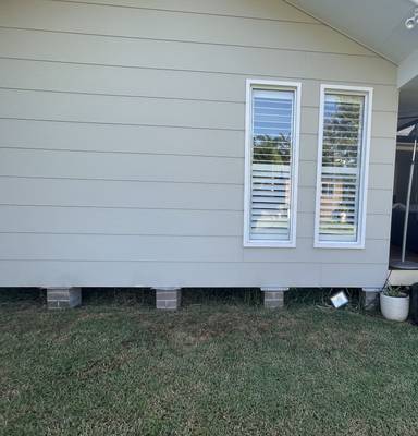The side of the house before planting
